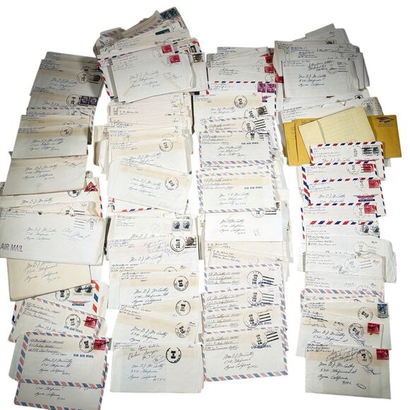 255+ Handwritten Letters Lot Vietnam War Era Navy Husband Wife Combat USS Denver - Picture 1 of 12
